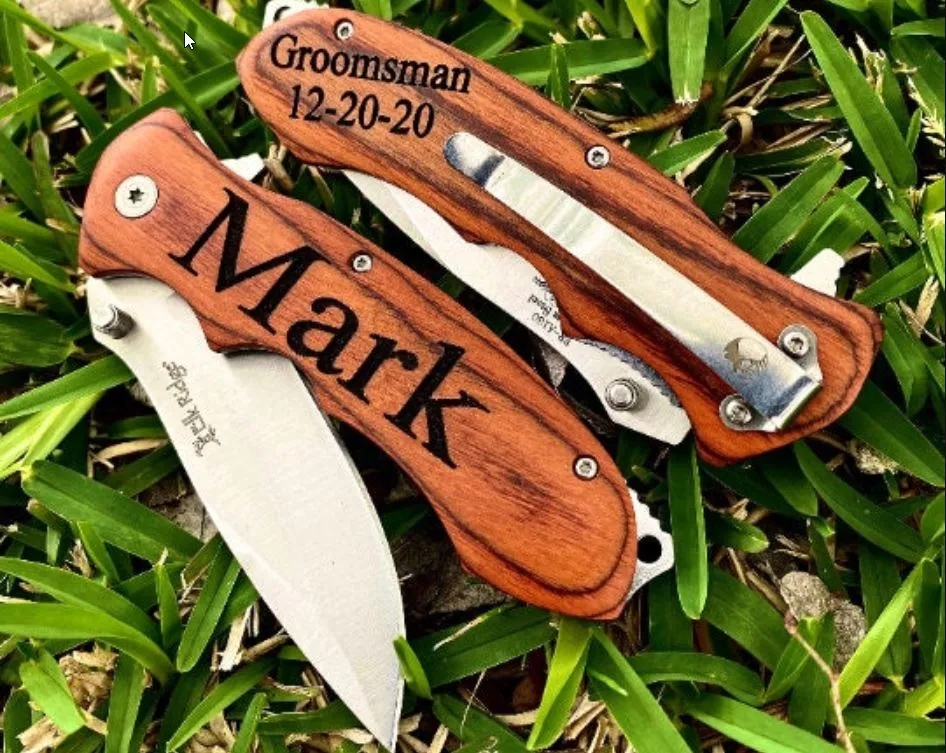 Custom Engraved Pocket Knife Made in the U.S.A. 3