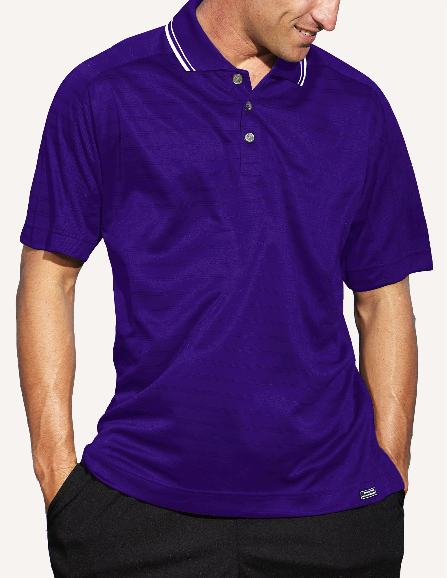 Men's Ambassador Engineer Track Knit Polo Shirt 2