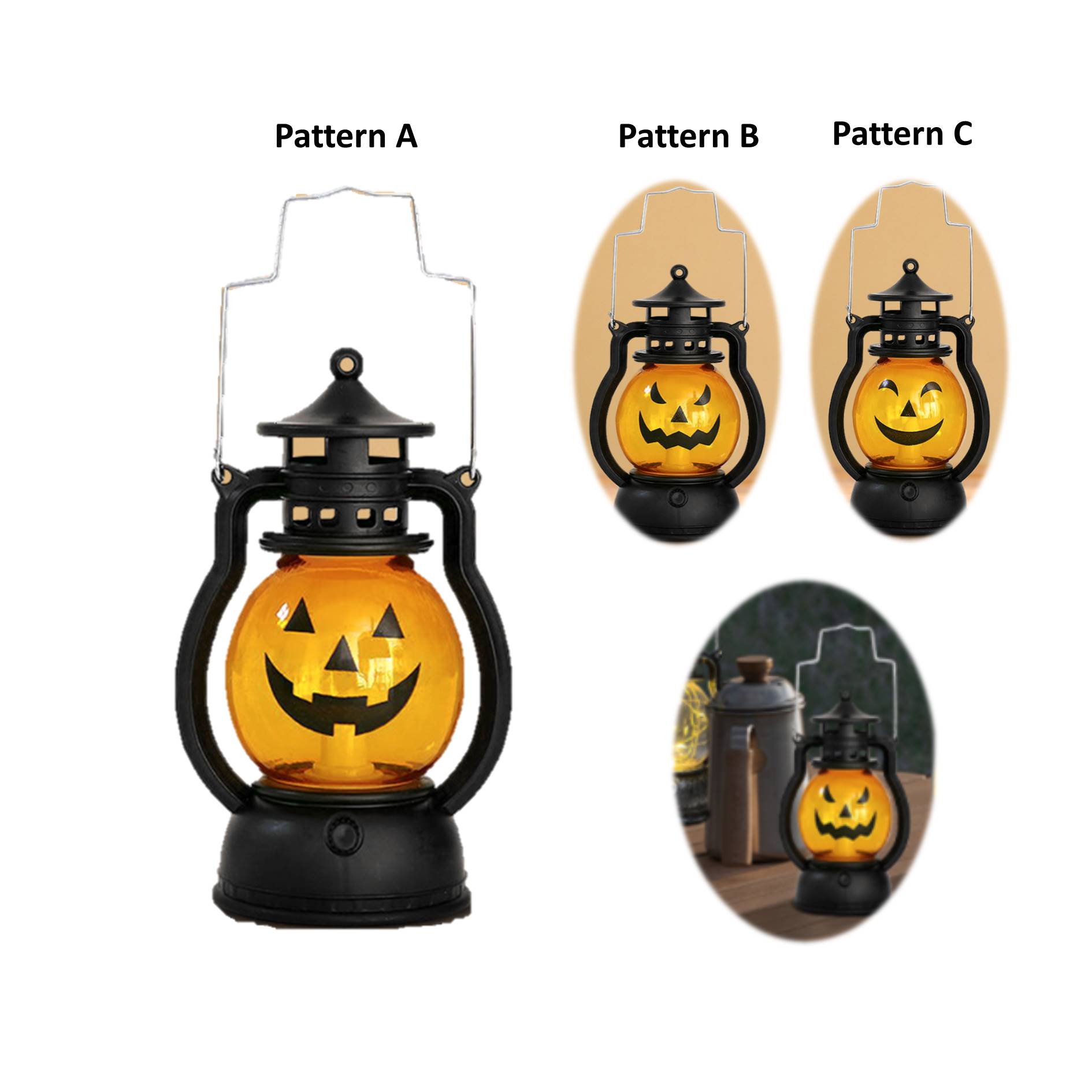 Portable Halloween Led Pumpkin Lantern 4