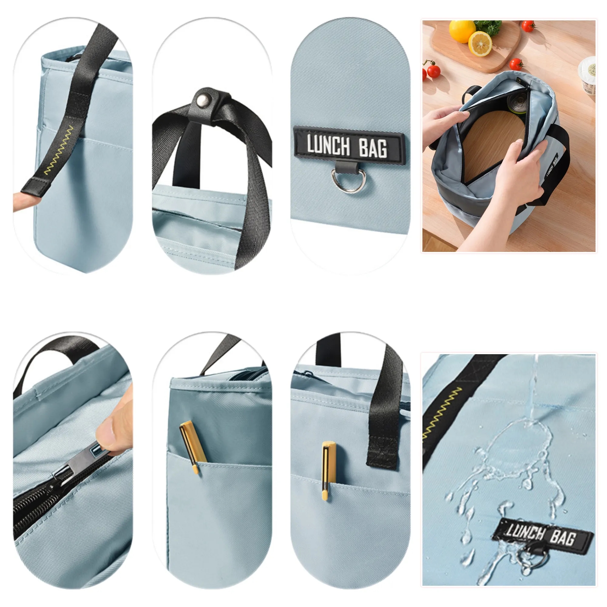 Insulated Lunch Bag Reusable Thermal Tote 2