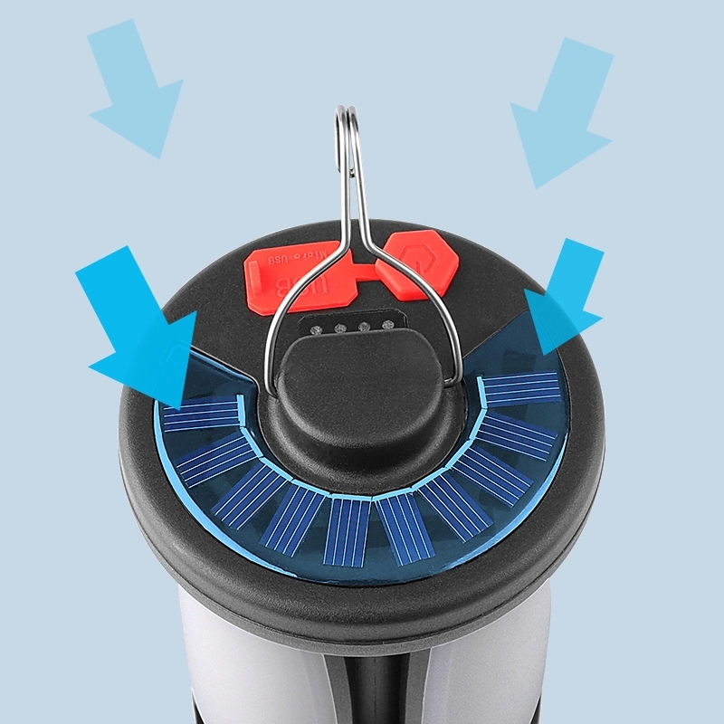 Custom Collapsible Clover Style LED Solar Lantern 2