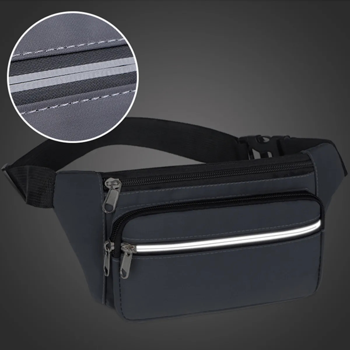 Unisex Sporty Large Capacity Waist Fanny Bag 4