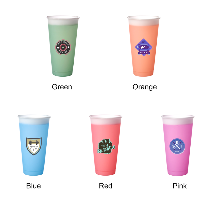 Color Changing  Stadium Cups 24 oz 6