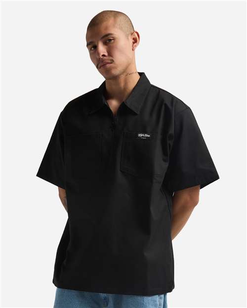 Unisex Quarter-Zip Short Sleeve Work Shirt - SHQZWS 6