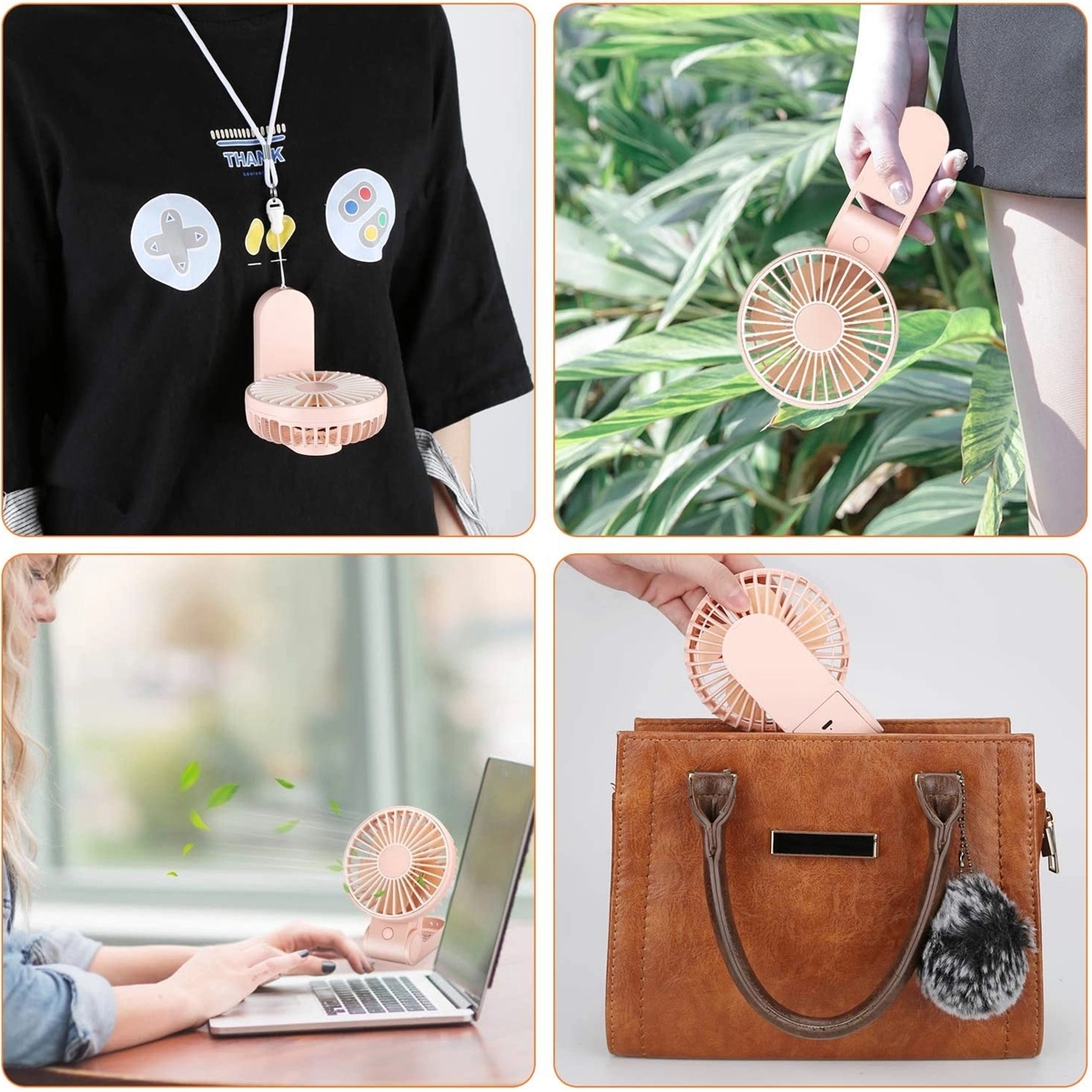 Usb Rechargeable Mini Portable Handheld Fans 2