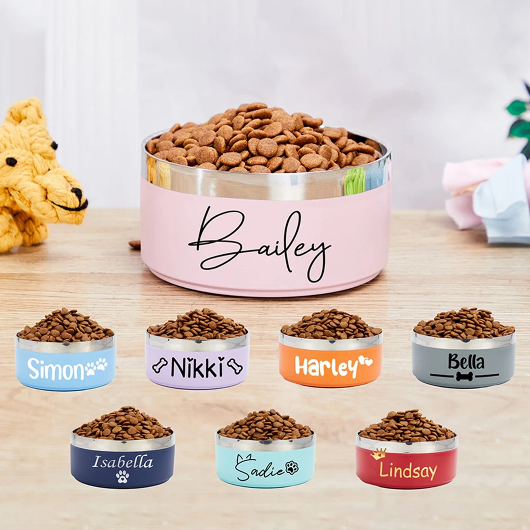Stainless Steel Anti-Slip Pet Bowl 2