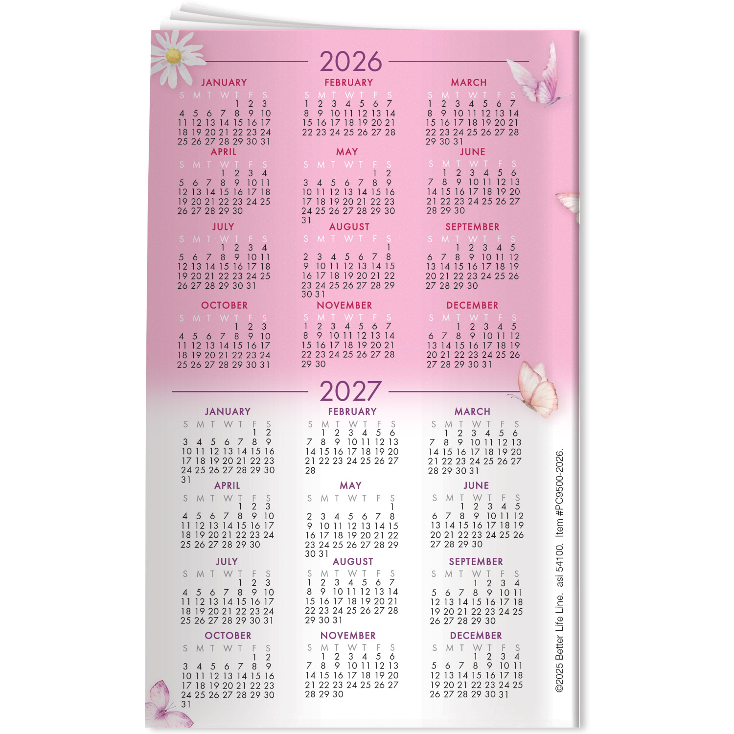 Pocket Calendar - 2026 Women's Health Guide 1