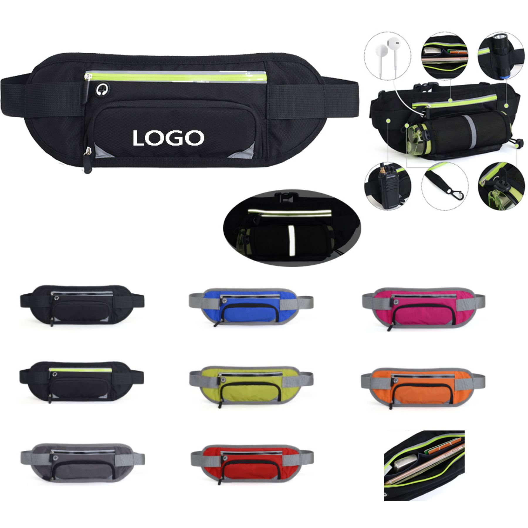 Fanny Pack with Water Bottle Holder 1