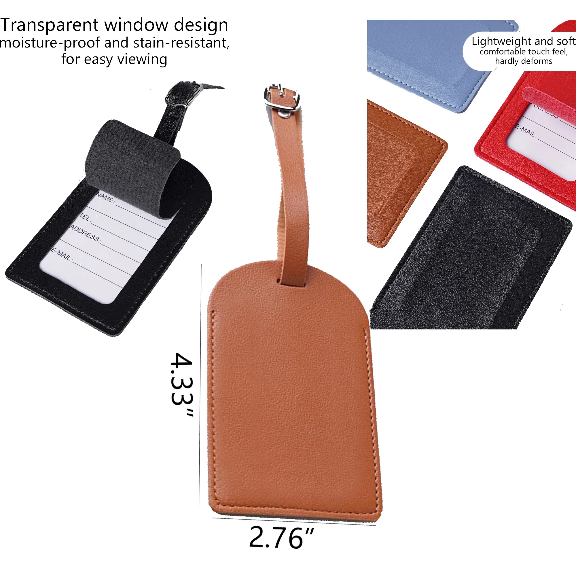 Leather Luggage Tag 2