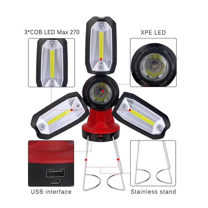 Custom Collapsible Clover Style LED Lantern 7