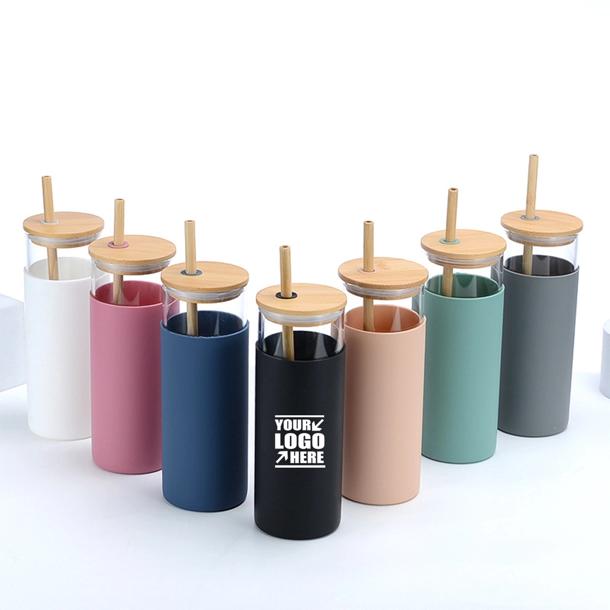 17OZ Protective Tumbler Glass Water Bottle 2
