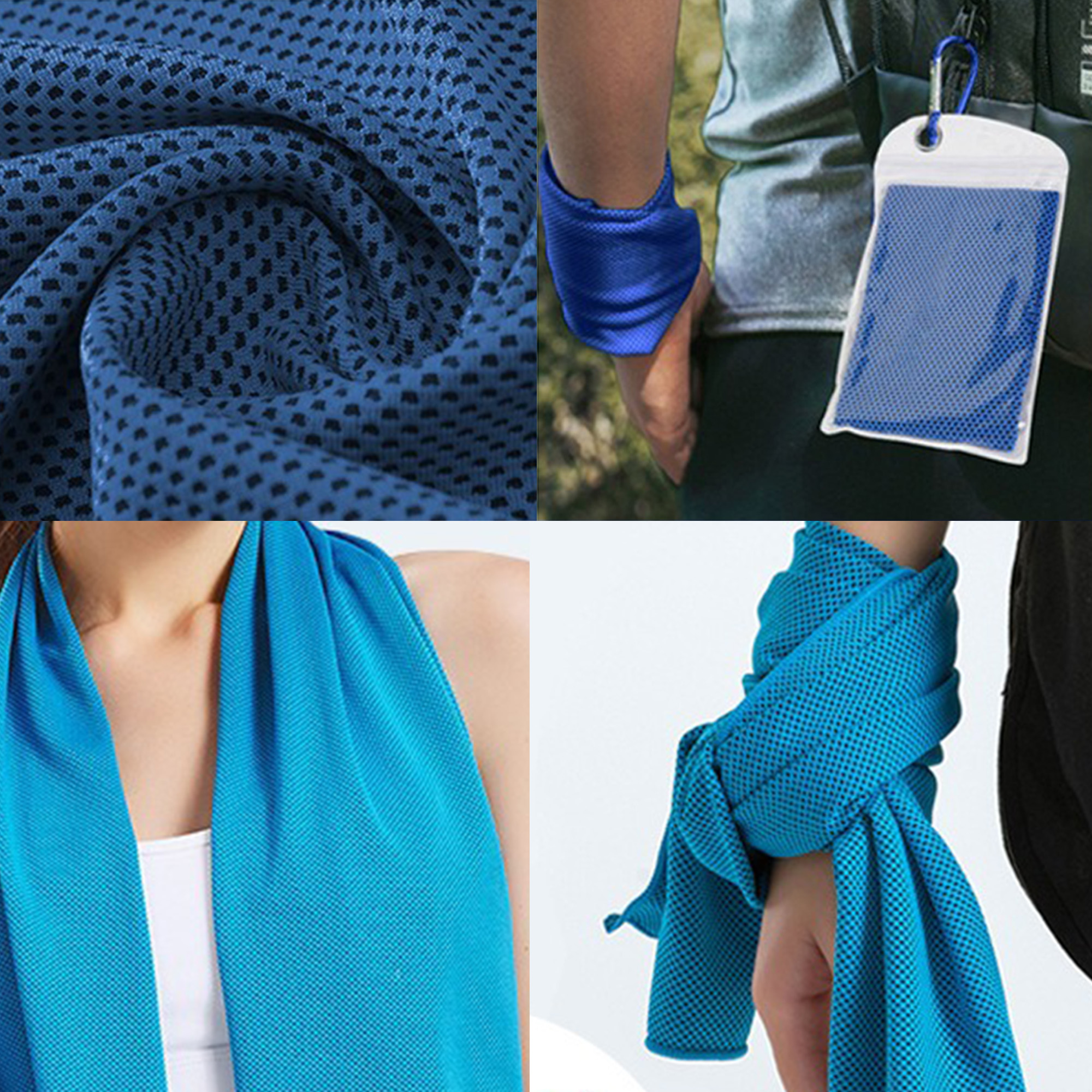 39.37"x11.81" Cooling Towel With Climbing Bag 3