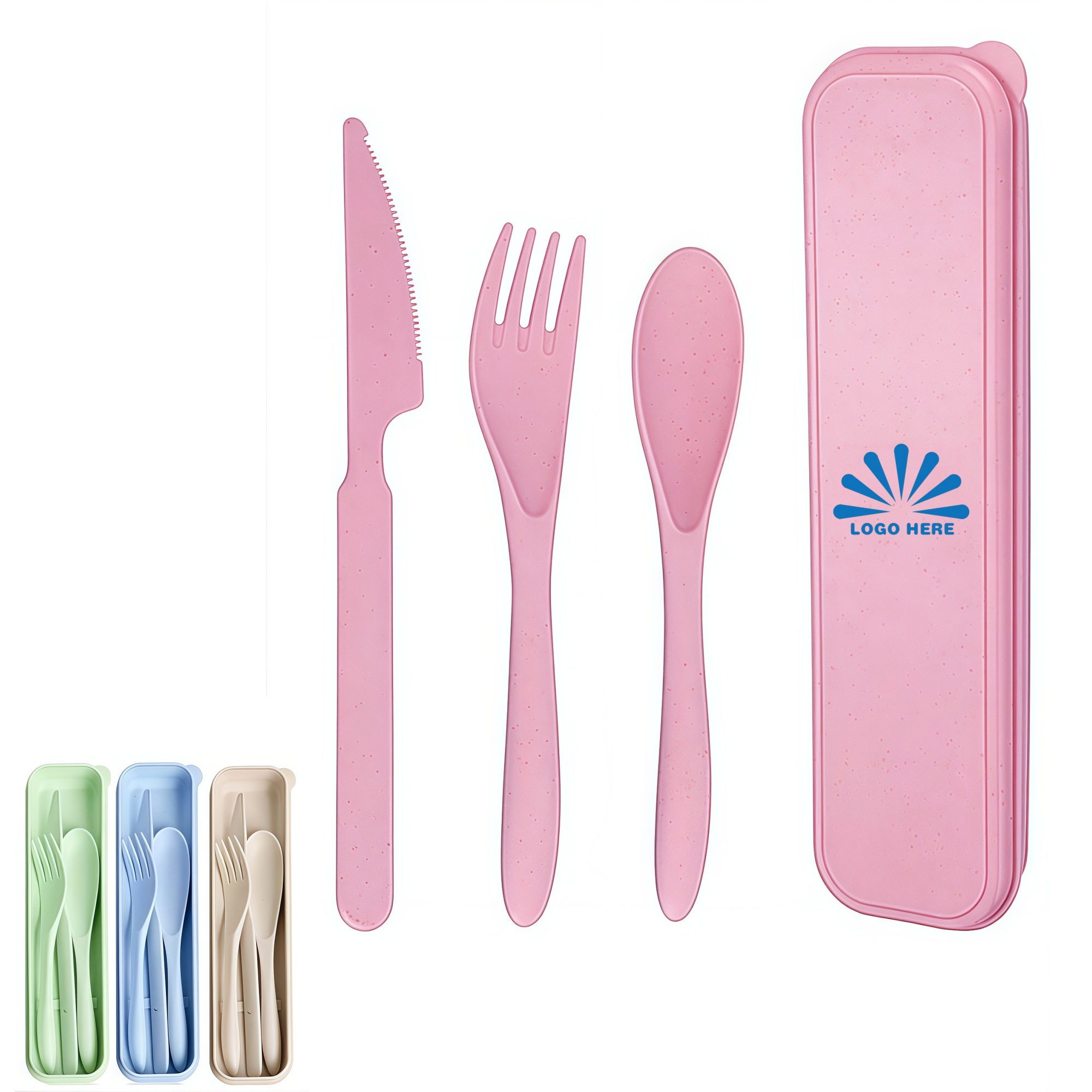 3 PCS Cutlery Portable Reusable Flatware Set 1