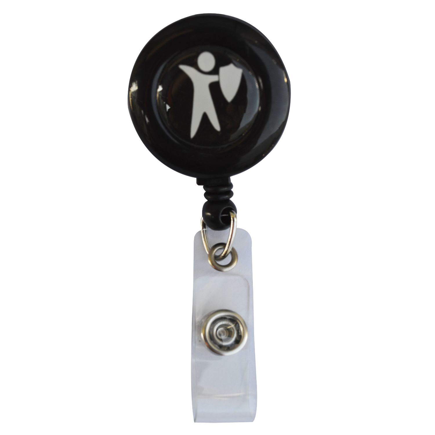 Rock'it 3-Day Round Retractable Reel w/ Bulldog Clip backing