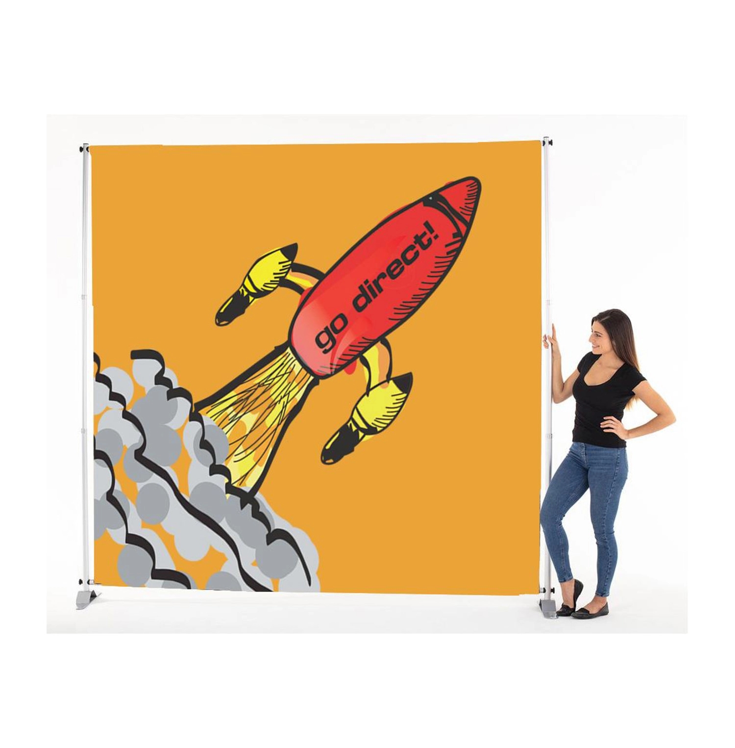 8' x 6' Adjustable Banner Stand 3