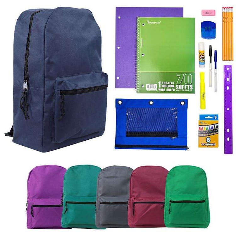 BigBox 17" Backpack and School Supply Kits - 16 Pieces 2