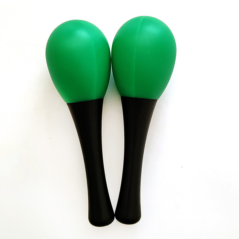 Plastic Colored Sand Hammer Toy with a sleek black handle and consistently 2