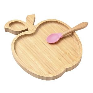 Natural Bamboo Toddler Plates For Stay Put Feeding 2