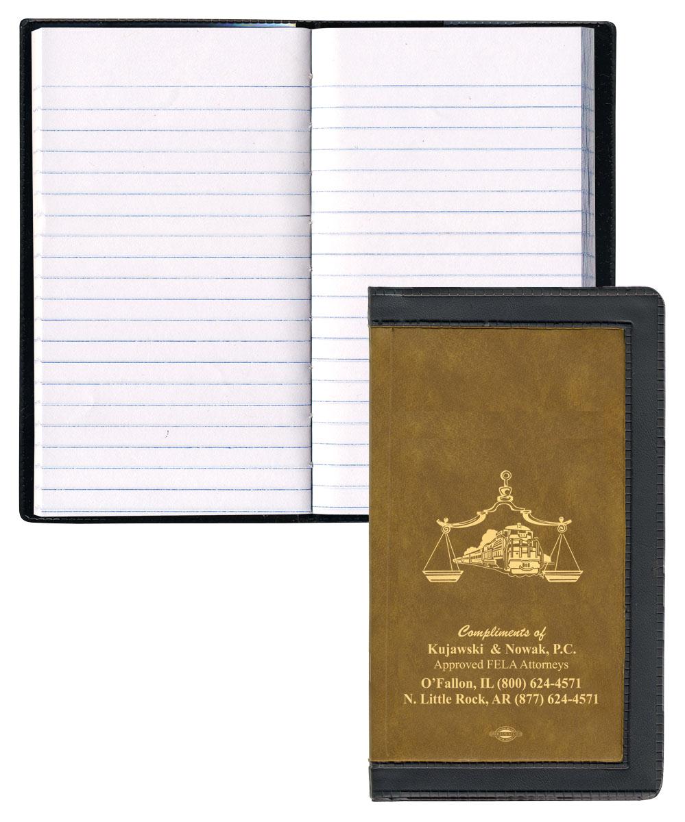 2 Tone Vinyl Cover Tally Book Planner 2