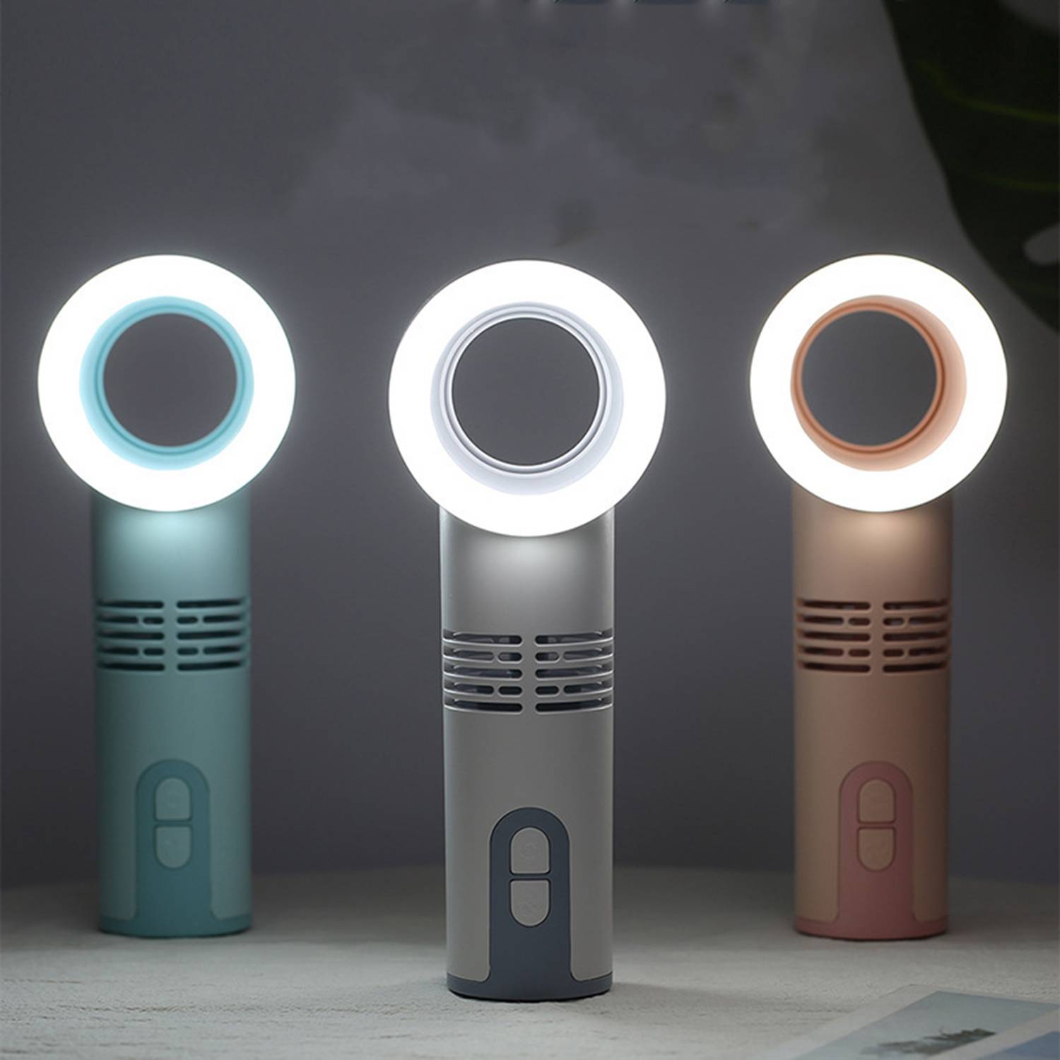 Portable USB Rechargeable Bladeless Mini Fan Handheld 4