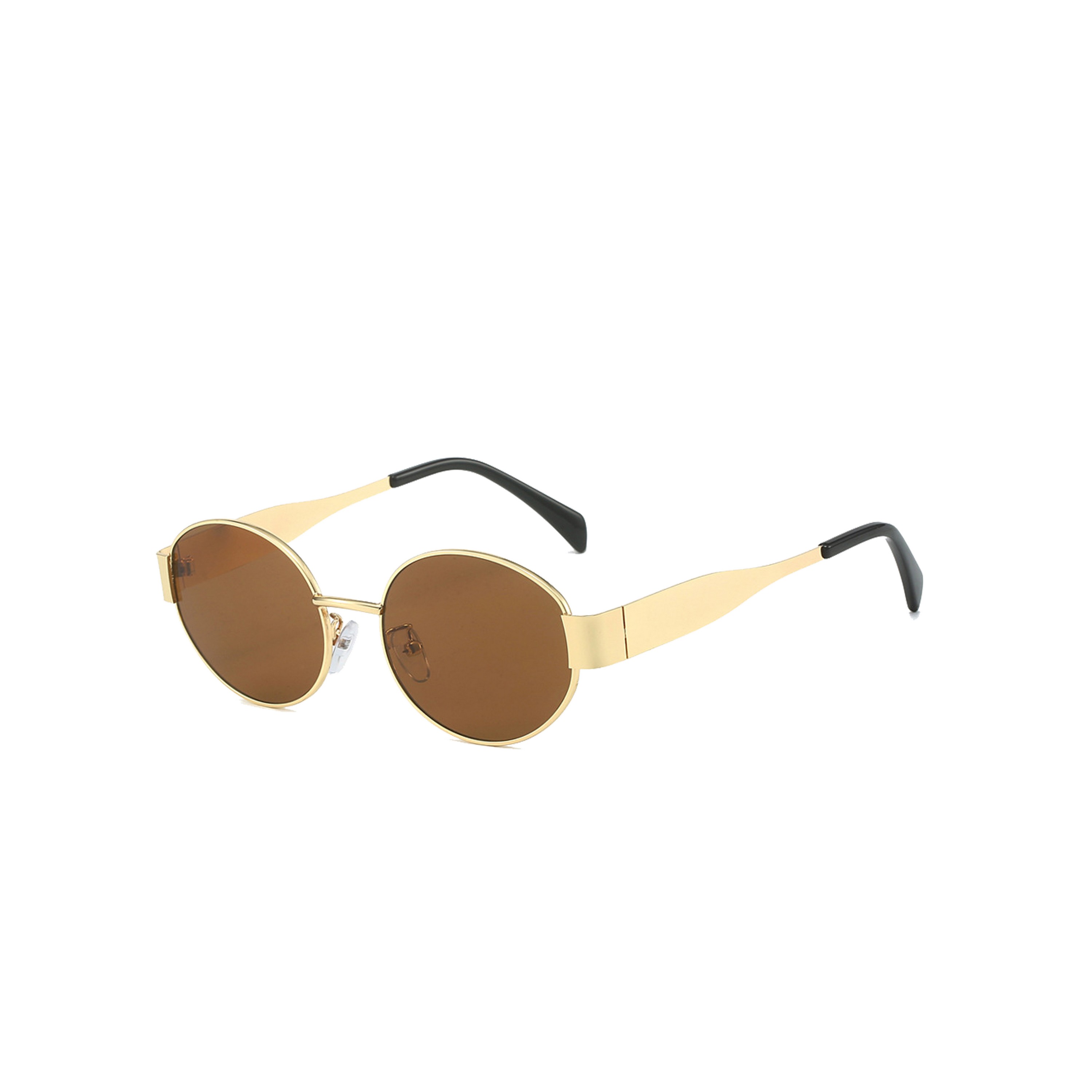 Retro Oval Sunglasses-Ocean 2