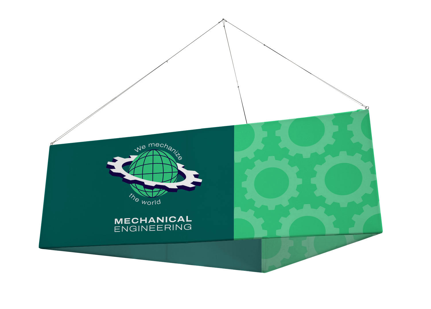 15ft Triangle Hanging Banner - FABRIC ONLY 1