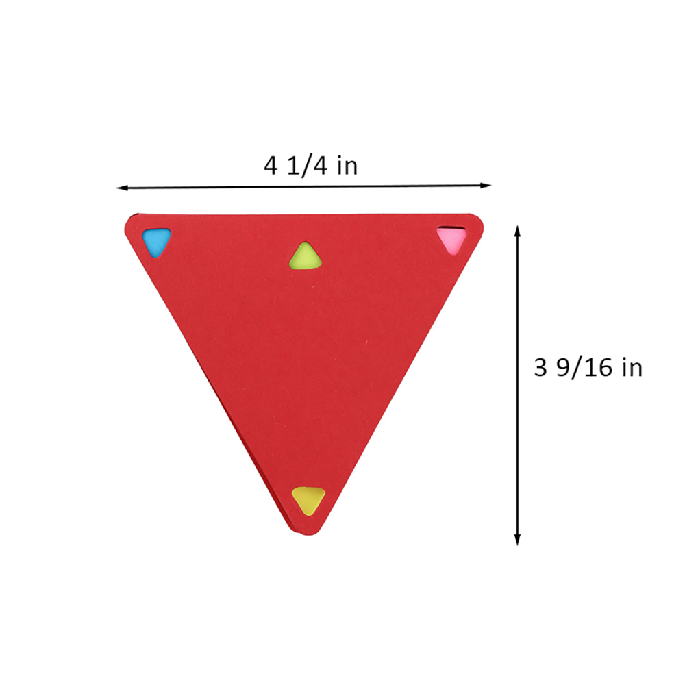 Triangle Shape 4 Color Sticky Note 3