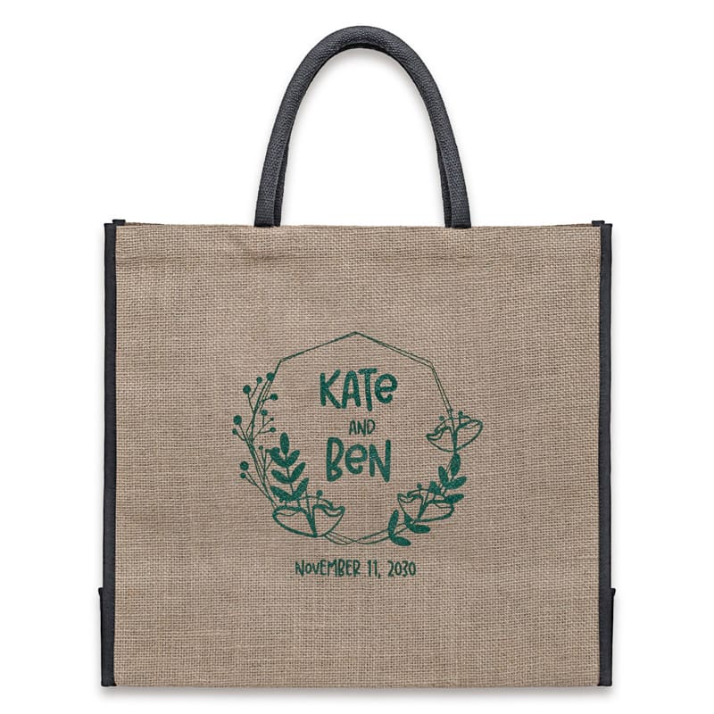 Custom Jute Tote Bags, custom tote bag with logo imprint 17