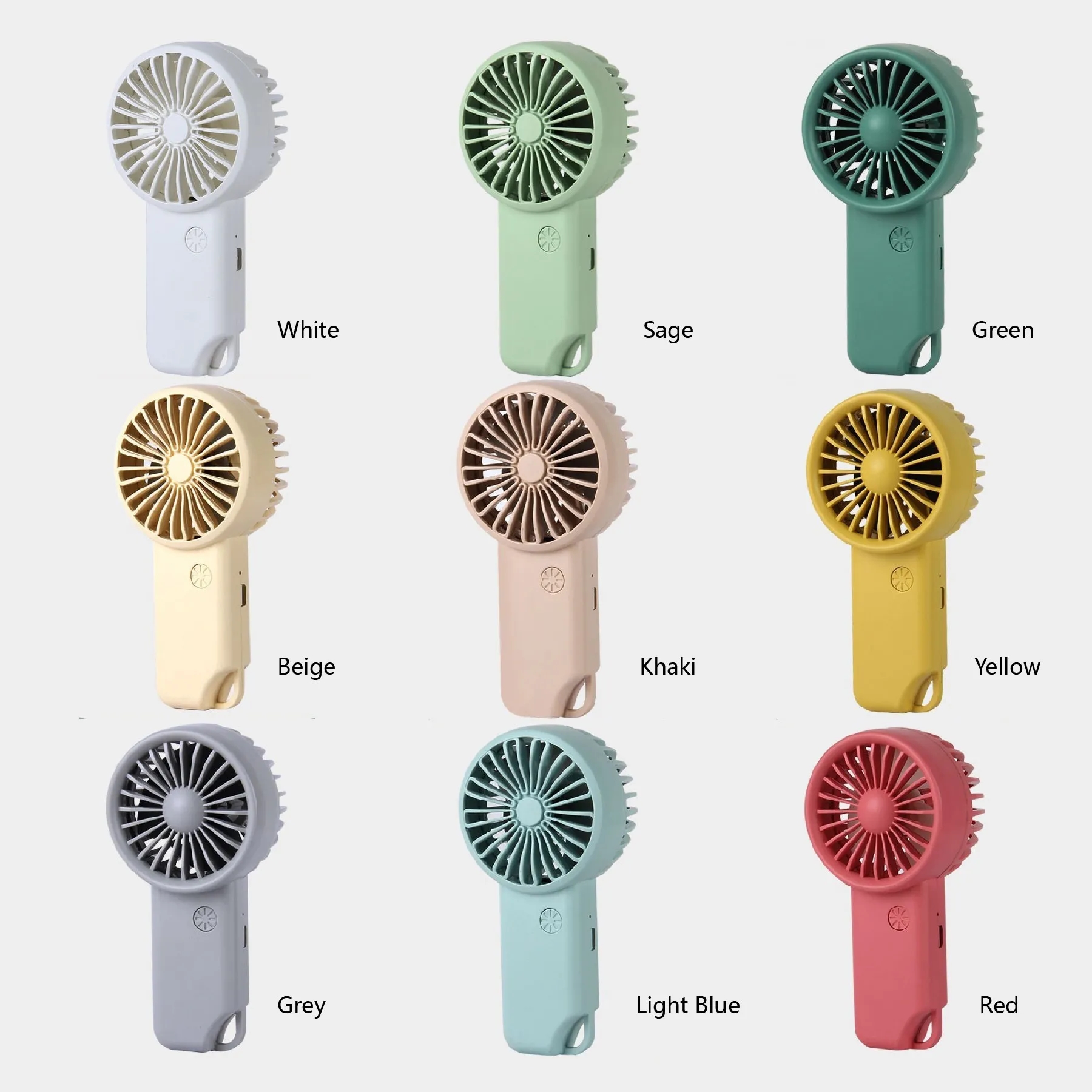 Portable Mini Handheld Fan W/Carabiner 2
