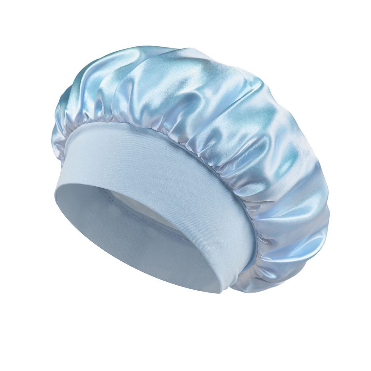 Silk Satin Sleep Hair Bonnet w/ Wide Edge for Women 17
