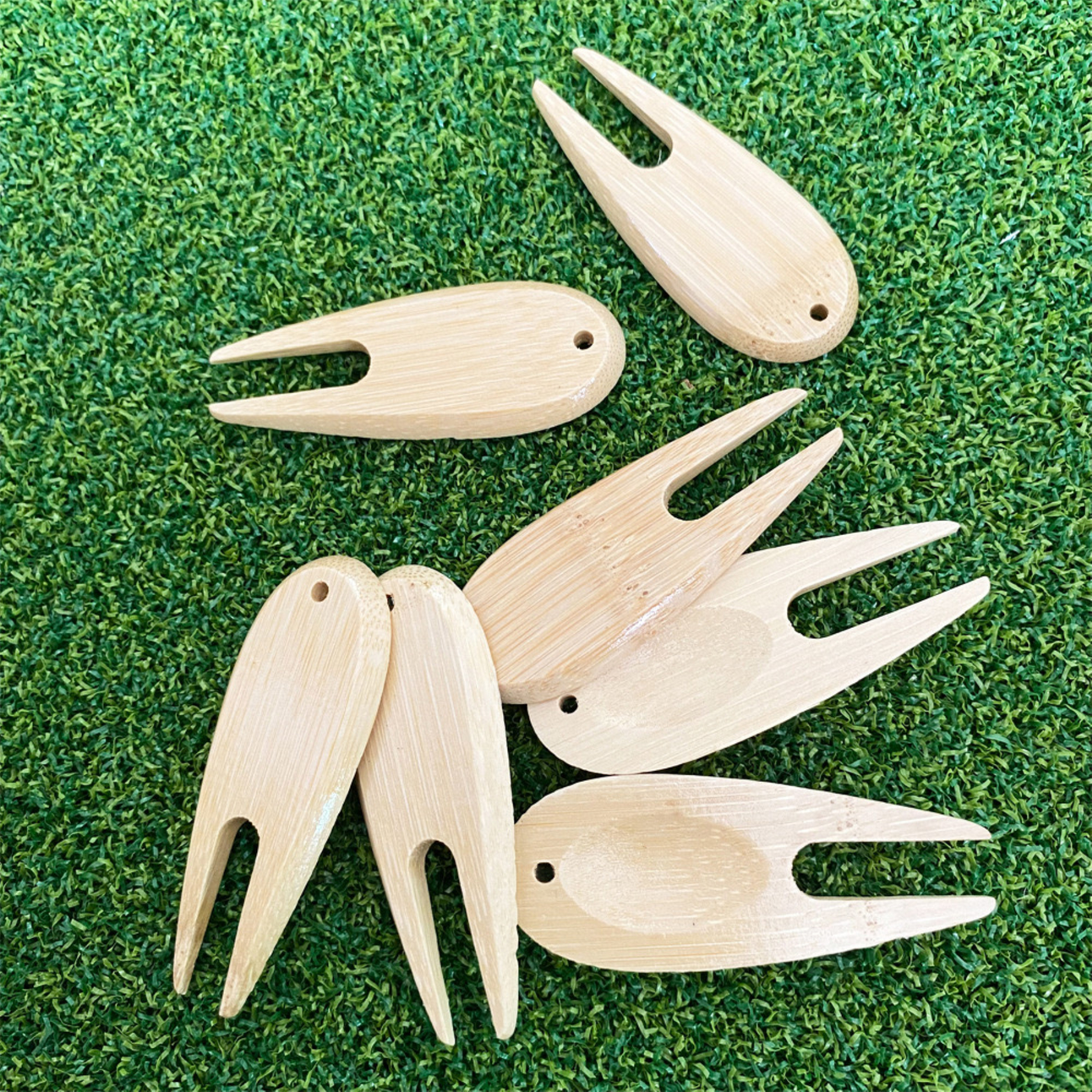 Bamboo Divot Golf Tool 1