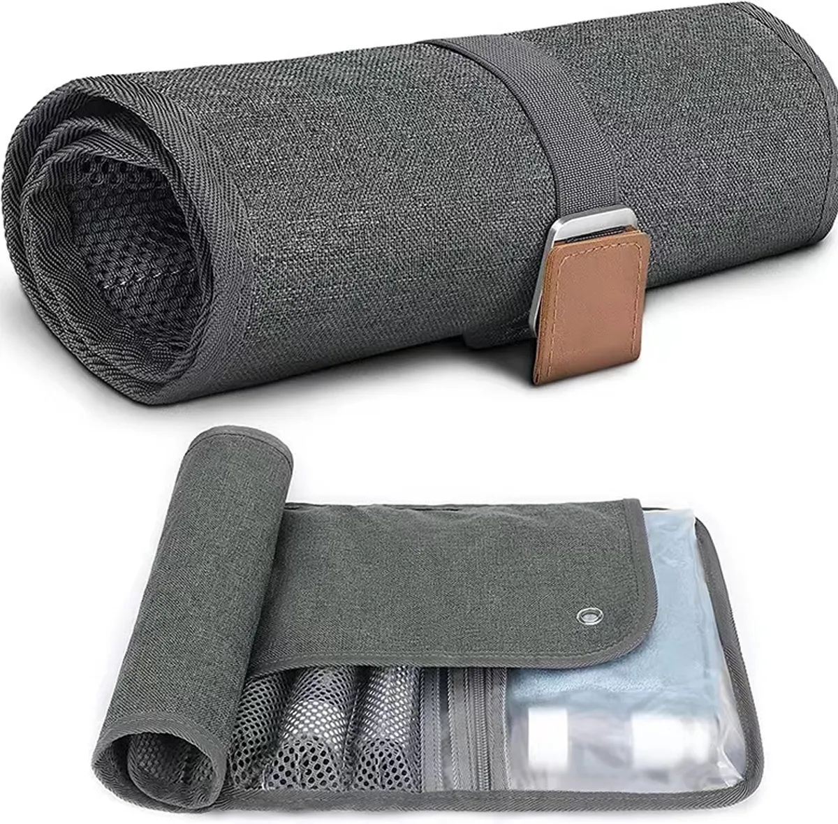 Custom Compact Toiletry Bag for Men with All-Over Printing 6