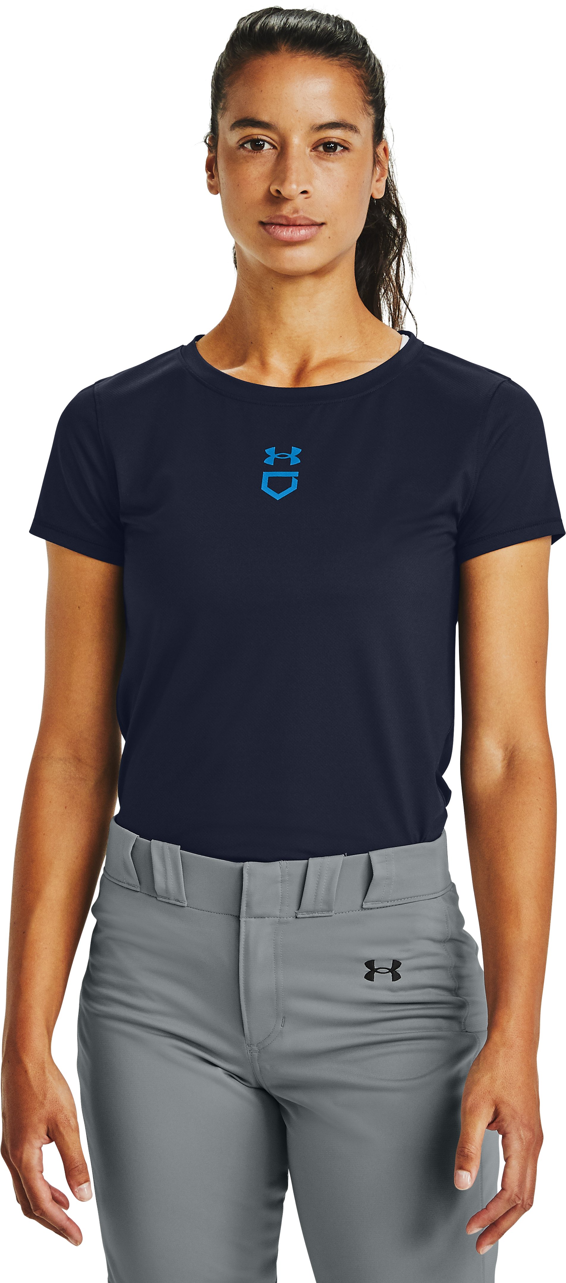Women's UA Iso-Chill Softball Short Sleeve 4