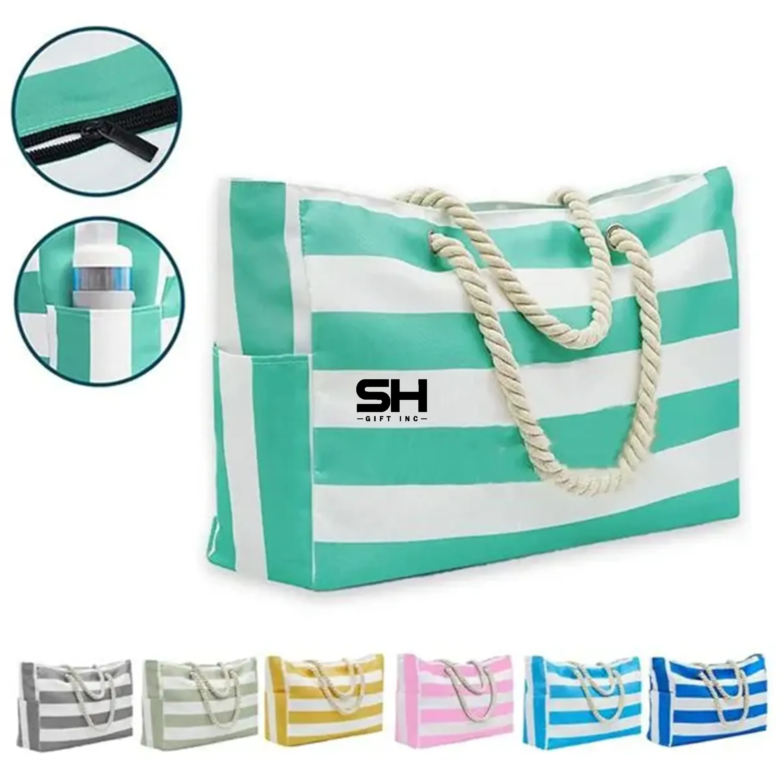Waterproof Large Beach Tote Bag Summer Sand Proof Picnic 3