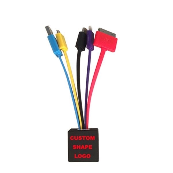 Custom Moulded 3-N-1 Charge Cable 4