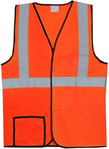 Polyester Orange Solid Safety Vest SV147