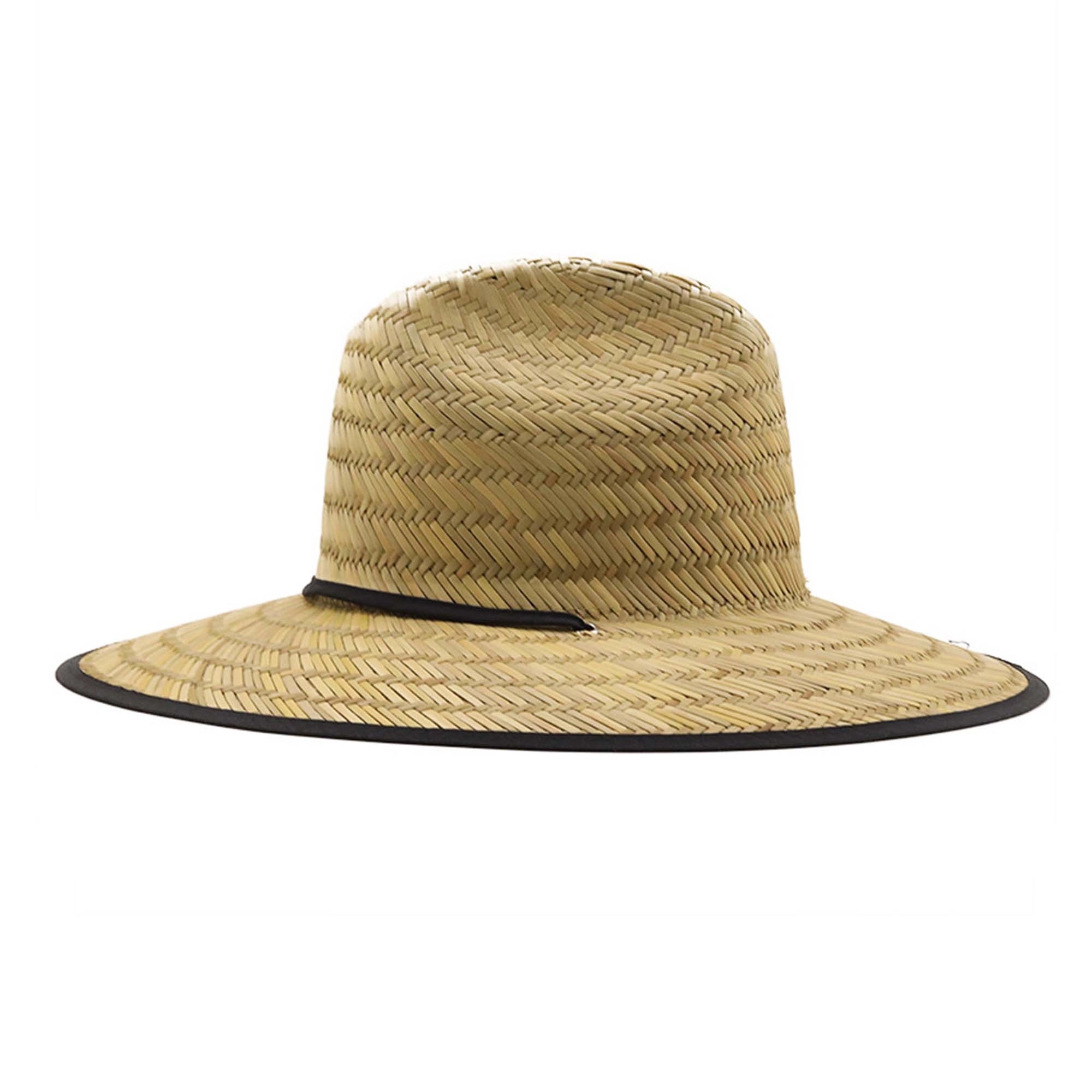 Woven Label Printed Natural Straw Lifeguard Hat 8