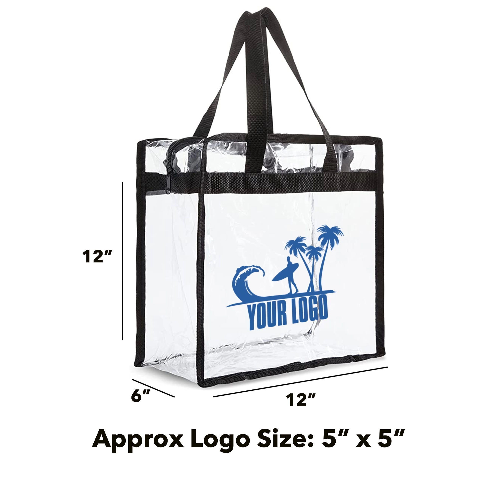 Largre PVC Clear Shopping Tote Bag 2