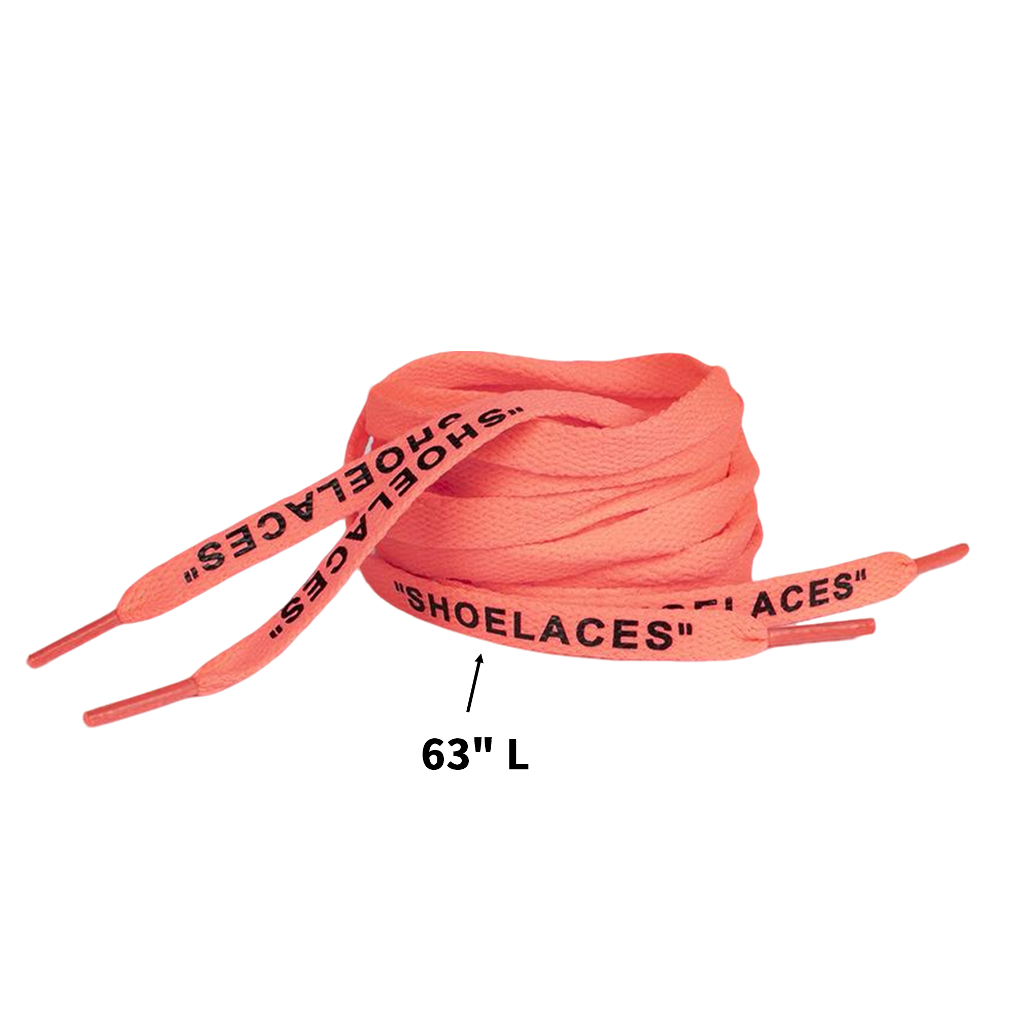 Polyester Cotton Shoelace Pair 63" Length 0.39" Width 2
