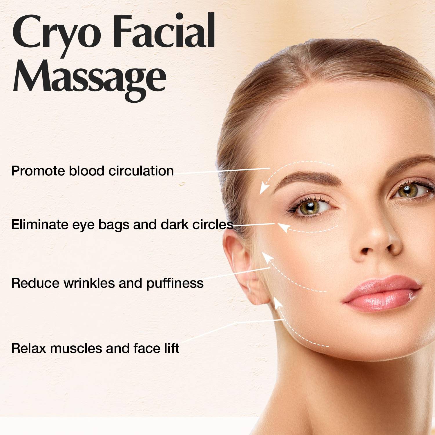 Stainless Steel Facial Massage Cold Compress Ice Wave Ball 4