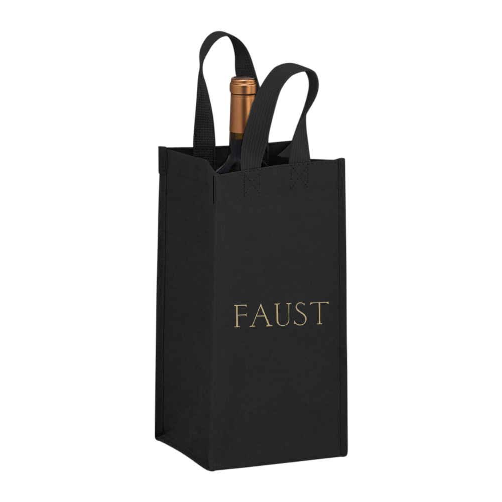 1-Bottle Washable Kraft Wine Tote 4