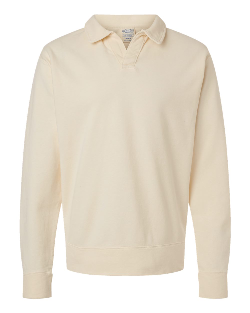 Unisex Garment-Dyed Polo Collar Sweatshirt - GDH490 31