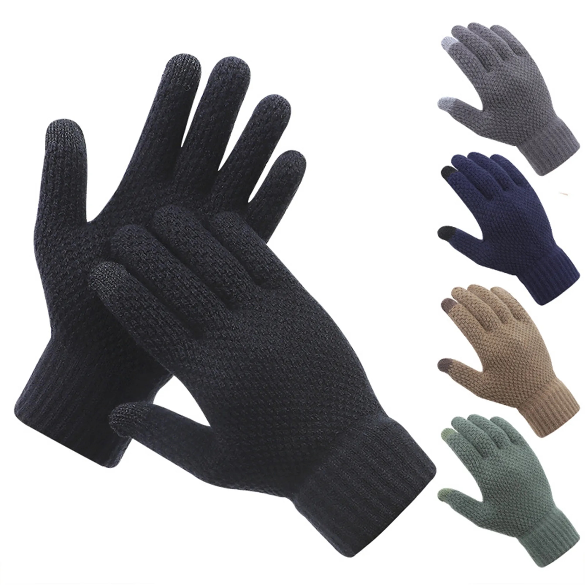 Custom Cold Resistance Adult Gloves W/ 2 Finger Touch 4