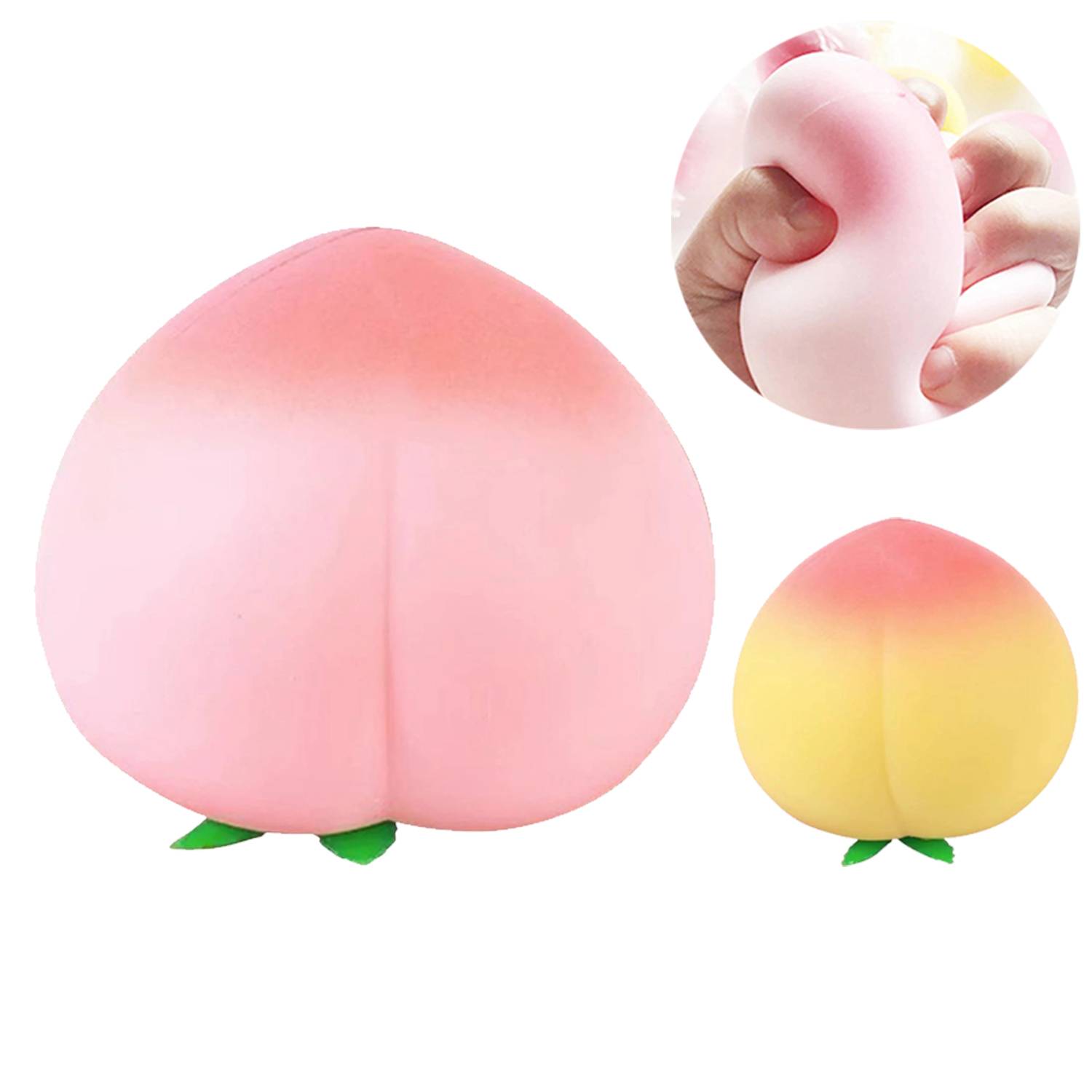 Peach-Shaped Squishy Stress Relief Toy 6