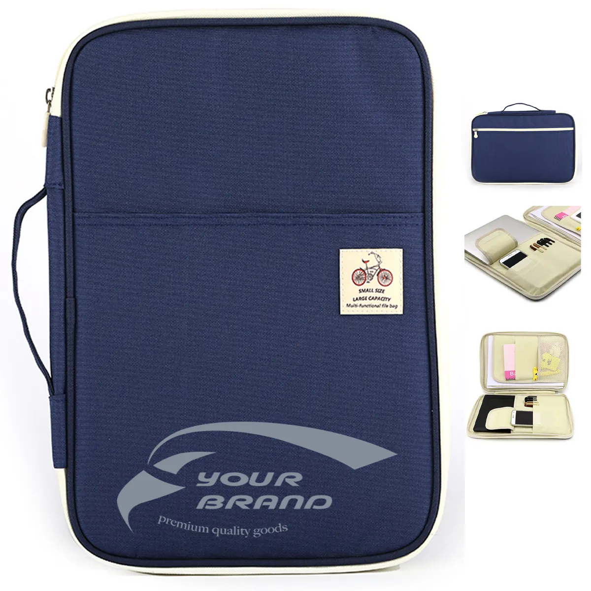 Business Portfolio Organizer File Holder Storage Briefcase 2