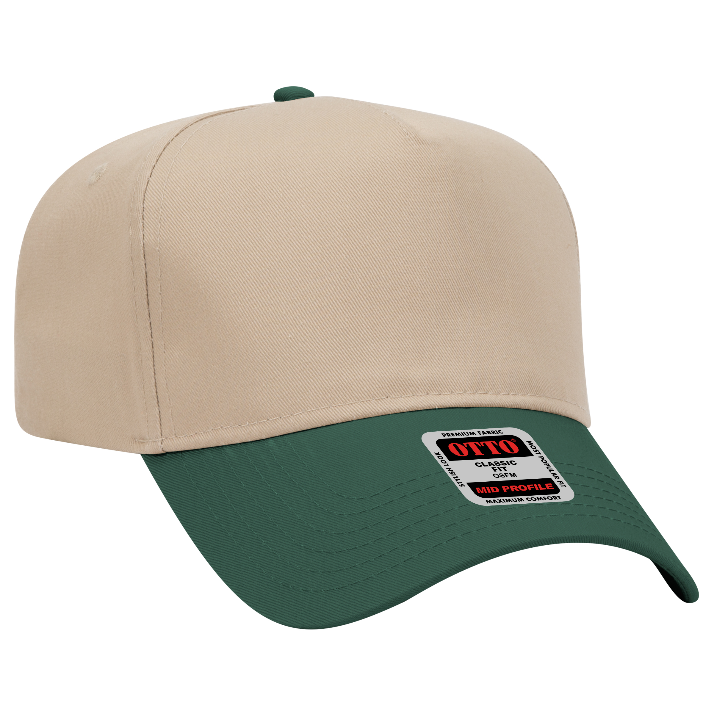 OTTO CAP® 5 Panel Mid Profile Baseball Cap 85