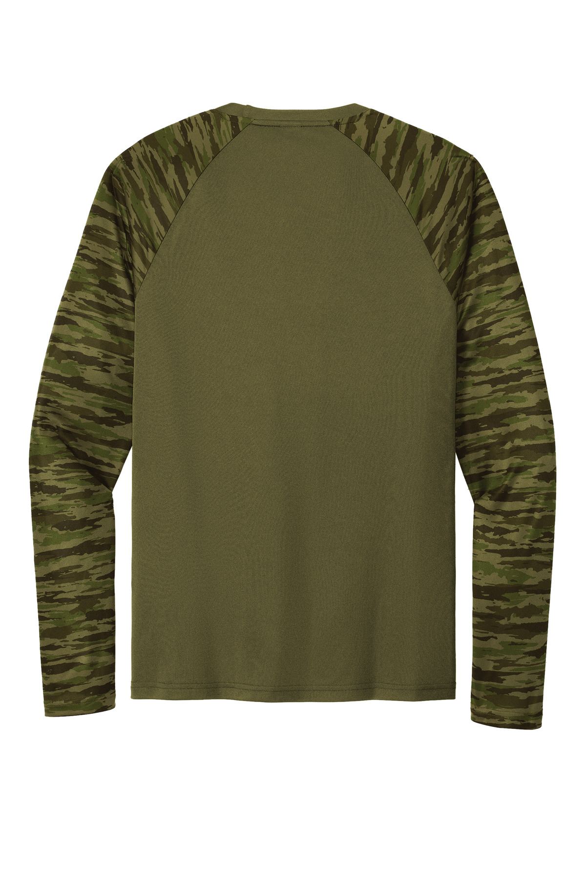 Sport-Tek Drift Camo Colorblock Long Sleeve Tee ST376LS 41