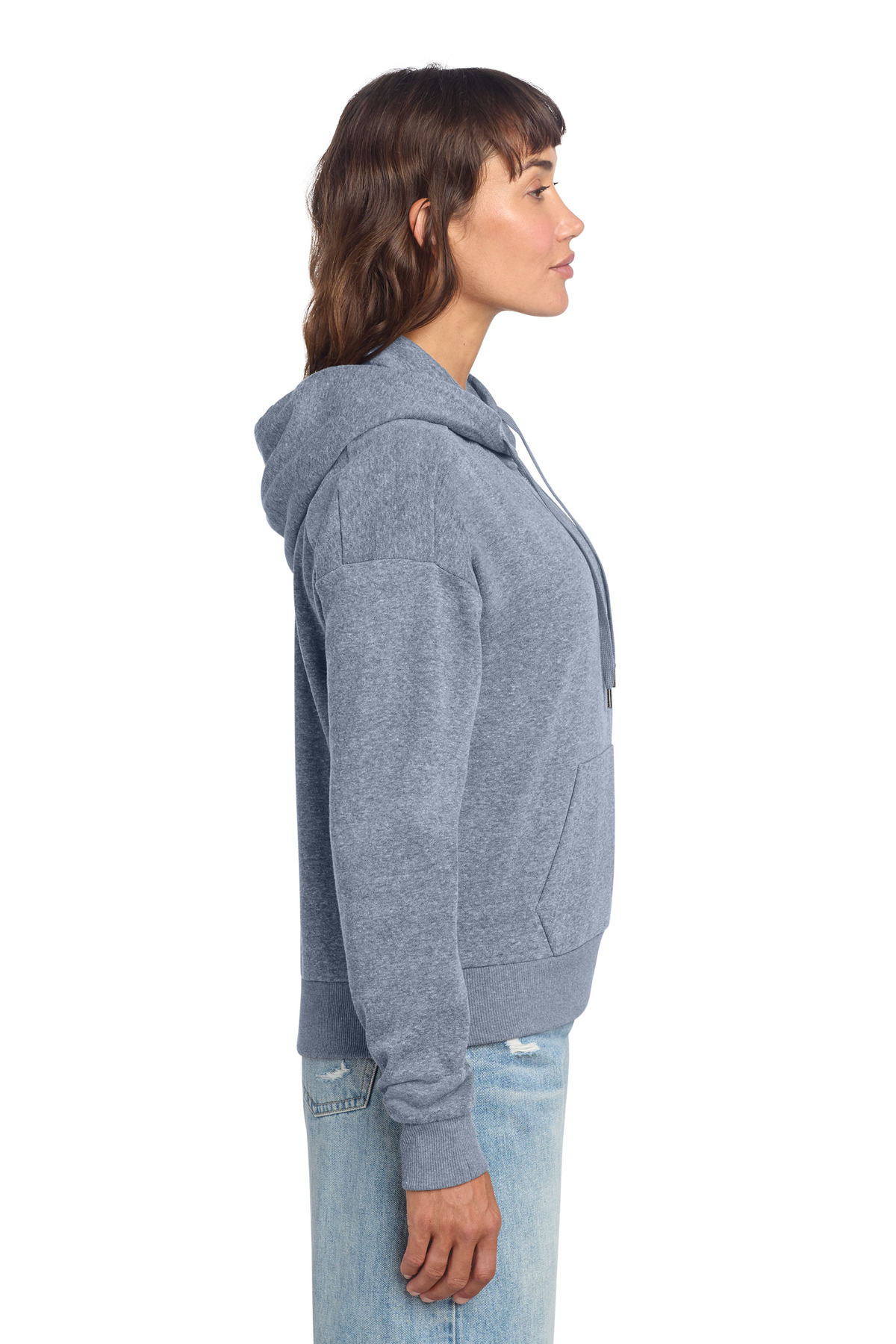 District Women's Perfect Tri Fleece 1/2-Zip Pullover DT1311 8