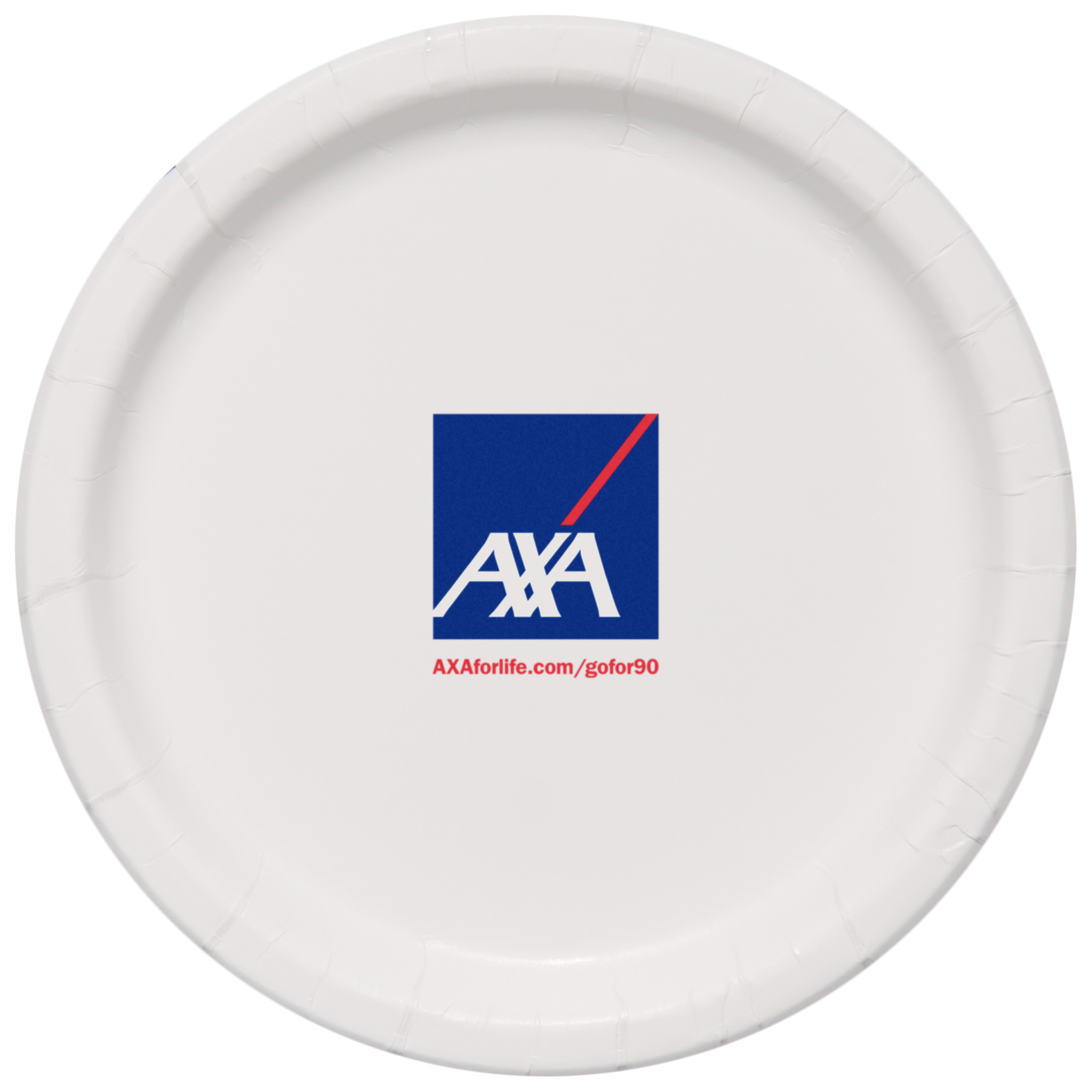 9.000" Plain Medium Weight Coated Paper Plate Round White Tradition Print 9