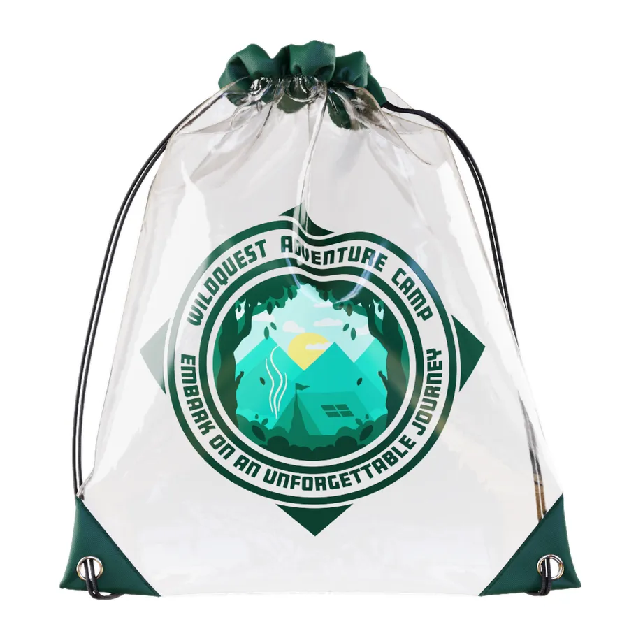 Custom Clear Drawstring Bag 4